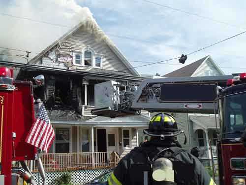 light smoke coming from the roof