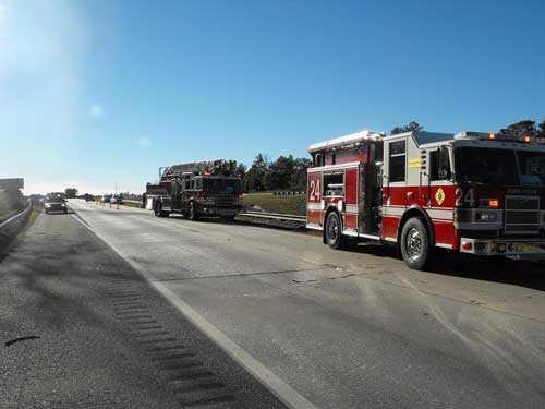 Parked Fire Trucks