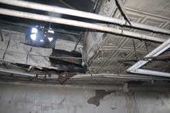 deteriorated ceiling conditions