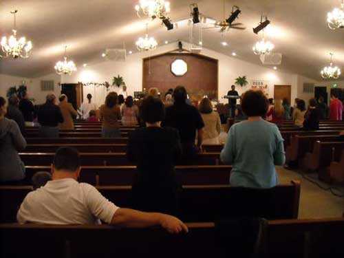 interior of sanctuary