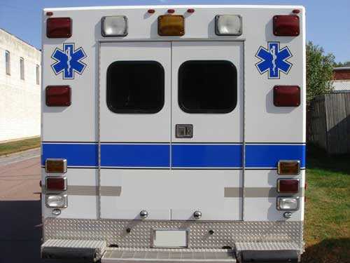 rear of ambulance