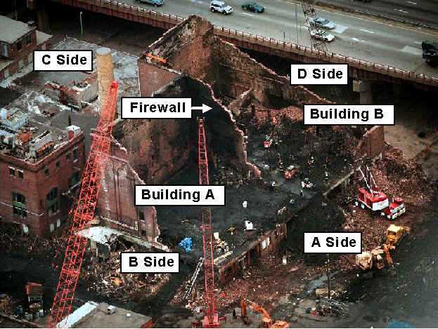 Firewall Between Building A and B, Cold-Storage and Warehouse Building