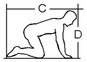 Kneeling body dimensions