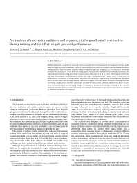 Image of publication An Analysis of Reservoir Conditions and Responses in Longwall Panel Overburden During Mining and its Effect on Gob Gas Well Performance