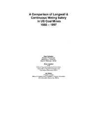 Image of publication A Comparison of Longwall & Continuous Mining Safety in U.S. Coal Mines 1988-1997