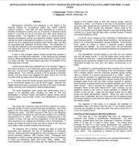 Image of publication An Evaluation of Microseismic Activity Associated with Major Roof Falls in a Limestone Mine: a Case Study