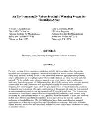 Image of publication An Environmentally Robust Proximity Warning System for Hazardous Areas