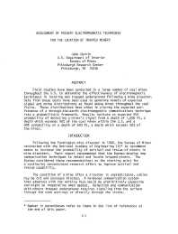 Image of publication Assessment of Present Electromagnetic Techniques for the Location of Trapped Miners