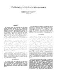 Image of publication A Roof Quality Index for Stone Mines Using Borescope Logging