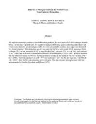 Image of publication Behavior of Nitrogen Oxides in the Product Gases from Explosive Detonations