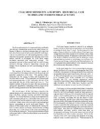 Image of publication Coal Mine Seismicity and Bumps: Historical Case Studies and Current Field Activity