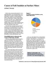 Cover image for Causes of Fall Fatalities at Surface Mines