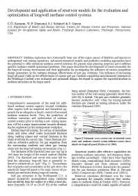 Image of publication Development and Application of Reservoir Models for the Evaluation and Optimization of Longwall Methane Control Systems