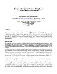 Image of publication Damage Delineation in Structures Using Laser Vibrometry and Remote Excitation