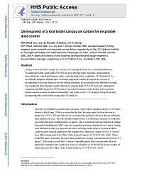 Cover image for Development of a Roof Bolter Canopy Air Curtain for Respirable Dust Control