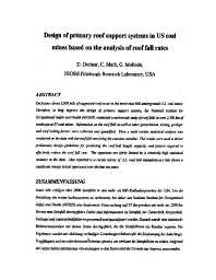 Image of publication Design of Primary Roof Support Systems in U.S. Coal Mines Based on the Analysis of Roof Fall Rates