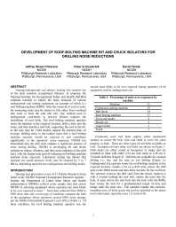 Image of publication Development of Roof-Bolting Machine Bit and Chuck Isolators for Drilling Noise Reductions