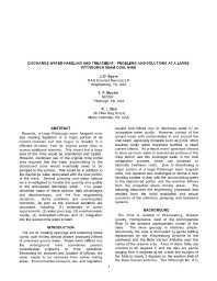 Image of publication Discharge Water Handling and Treatment: Problems and Solutions at a Large Pittsburgh Seam Coal Mine