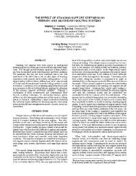 Image of publication The Effect of Standing Support Stiffness on Primary and Secondary Bolting Systems