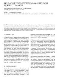 Image of publication Field-Scale Void Detection in Coal Piles Using Resistivity Imaging