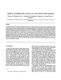 Image of publication Ignition of Methane-Air Mixtures by Laser Heated Small Particles