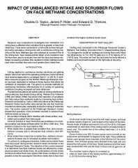 Image of publication Impact of Unbalanced Intake and Scrubber Flows on Face Methane Concentrations