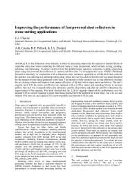 Image of publication Improving the Performance of Fan-Powered Dust Collectors in Stone-Cutting Applications