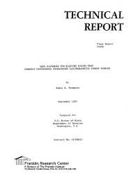 Image of publication Safe Distances for Blasting Wiring from Commonly Encountered Underground Electromagnetic Energy Sources