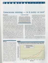 Image of publication Limestone Mining: Is It Noisy or Not?