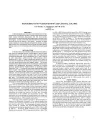 Image of publication Microseismic Activity Associated With a Deep Longwall Coal Mine