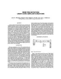 Image of publication Mine Fire Detection Under Zero Airflow Conditions