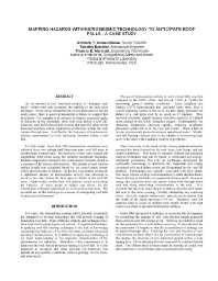 Image of publication Mapping Hazards with Microseismic Technology to Anticipate Roof Falls - A Case Study