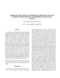 Image of publication Modeling the Effect of Barometric Pressure Changes on Spontaneous Heating in Bleederless Longwall Panels