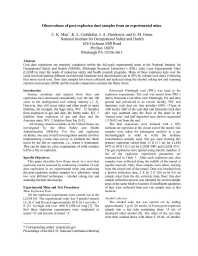 Image of publication Observations of Post-Explosion Dust Samples From an Experimental Mine