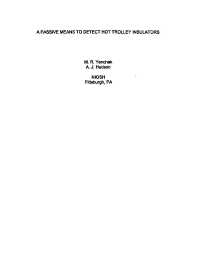 Image of publication A Passive Means to Detect Hot Trolley Insulators