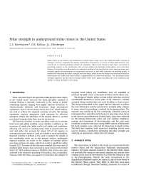 Image of publication Pillar Strength in Underground Stone Mines in the United States