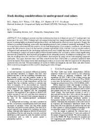 Image of publication Rock Dusting Considerations in Underground Coal Mines