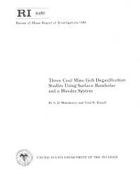 Image of publication Three Coal Mine Gob Degasification Studies Using Surface Boreholes and a Bleeder System