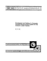 Image of publication Development and Testing of a Computer-Assisted Remote-Control System for the Compact Loader-Trammer