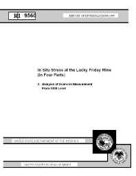 Image of publication In Situ Stress at the Lucky Friday Mine (In Four Parts): 2. Analysis of Overcore Measurement From 5300 Level