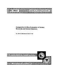 Image of publication Comparative In-Mine Evaluation of Carbon Monoxide and Smoke Detectors