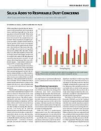 Cover image for Silica Adds to Respirable Dust Concerns