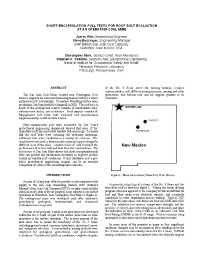 Image of publication Short-Encapsulation Pull Tests for Roof Bolt Evaluation at an Operating Coal Mine