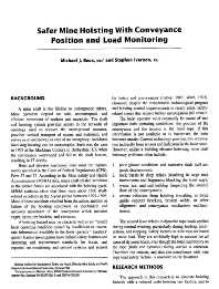 Image of publication Safer Mine Hoisting With Conveyance Position and Load Monitoring