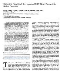 Image of publication Sampling Results of the Improved SKC® Diesel Particulate Matter Cassette