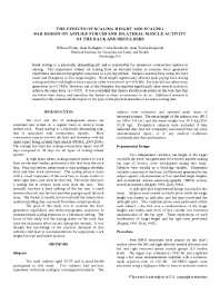 Image of publication The Effects of Scaling Height and Scaling Bar Design on Applied Forces and Bilateral Muscle Activity of the Back and Shoulders