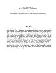 Image of publication Toxic Fume Comparison of a Few Explosives Used in Trench Blasting