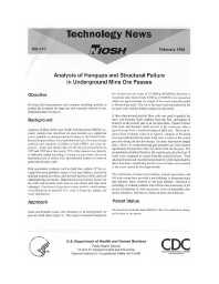 Image of publication Technology News 470 - Analysis of Hangups and Structural Failure in Underground Mine Ore Passes