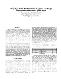 Image of publication Using Major Hazard Risk Assessment to Appraise and Manage Escapeway Instability Issues: A Case Study