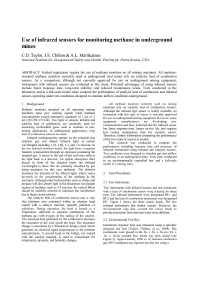 Image of publication Use of Infrared Sensors for Monitoring Methane in Underground Mines